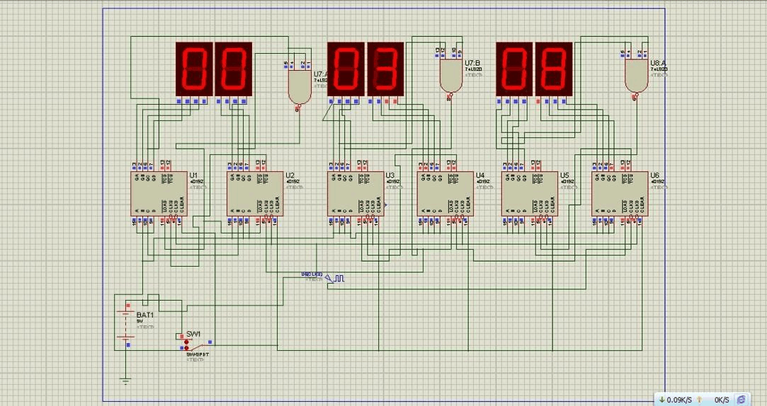 数字时钟pcb原理图图片